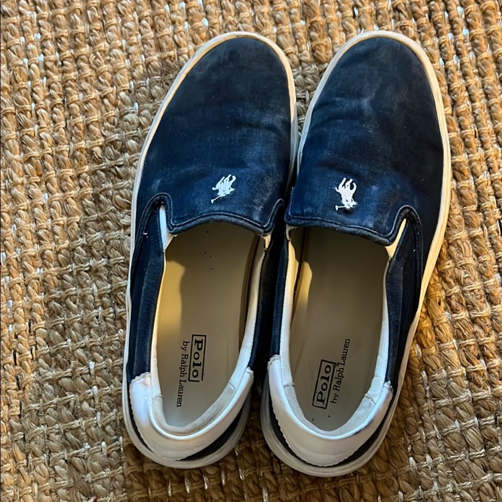 Polo by Ralph Lauren womens Navy Slip-On Shoes